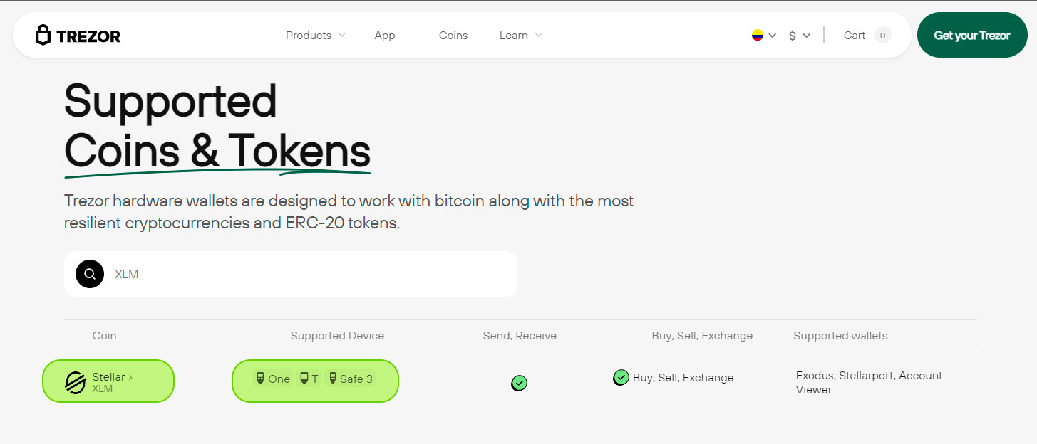 Billetera Trezor Safe 3