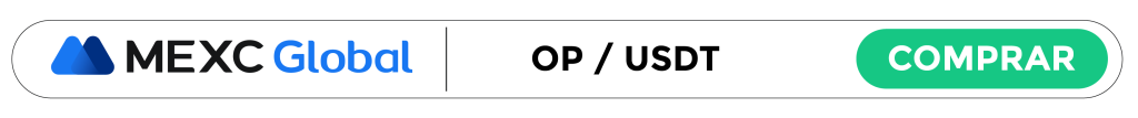 Compra la criptomoneda Optimism (OP) en el intercambio de criptomonedas MEXC Global con las mejores comisiones del mercado cripto